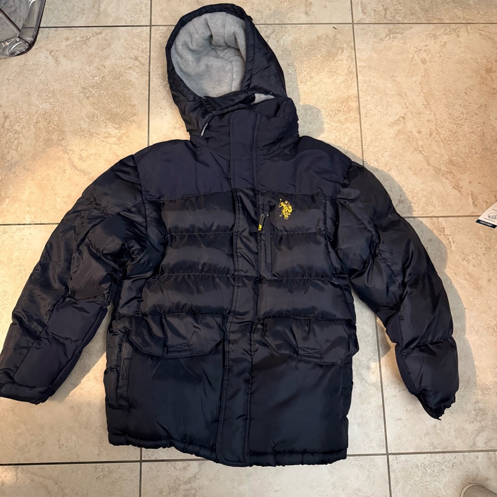 U.S. Polo Assn. Navy Puffer Jacket for Kids